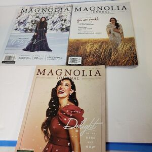 Set of 3 Joanna Gaines Magnolia Journal Magazine Winter Issues Editions Zines